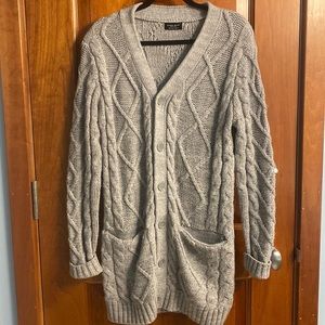 ZARA man long sweater cardigan
